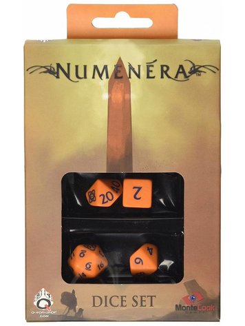 Q workshop Numenera RPG dice set