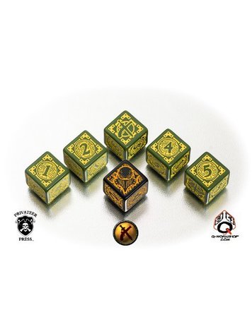 Q workshop Warmachine Mercenaries Faction Dice Set (6)