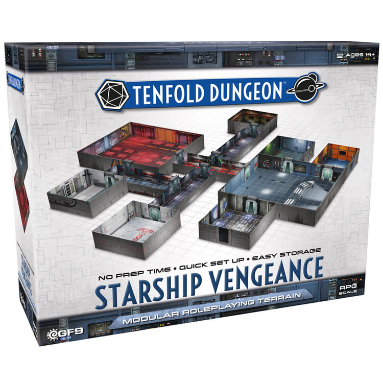 Gale Force Nine Tenfold Dungeon: “Starship Vengeance” Modular RPG Terrain Set
