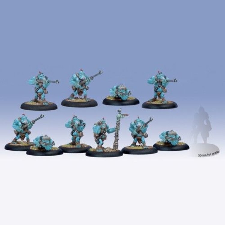 Hordes: Trollblood Pyg Bushwhackers Unit (White Metal)