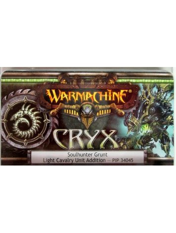 Warmachine Soulhunter Grunt light Cavalry Unit addition