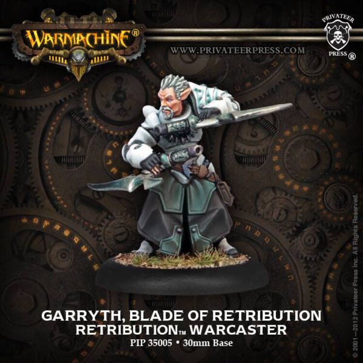 Warmachine Warmachine: Retribution of Scyrah Garryth, Blade of Retribution Warcaster