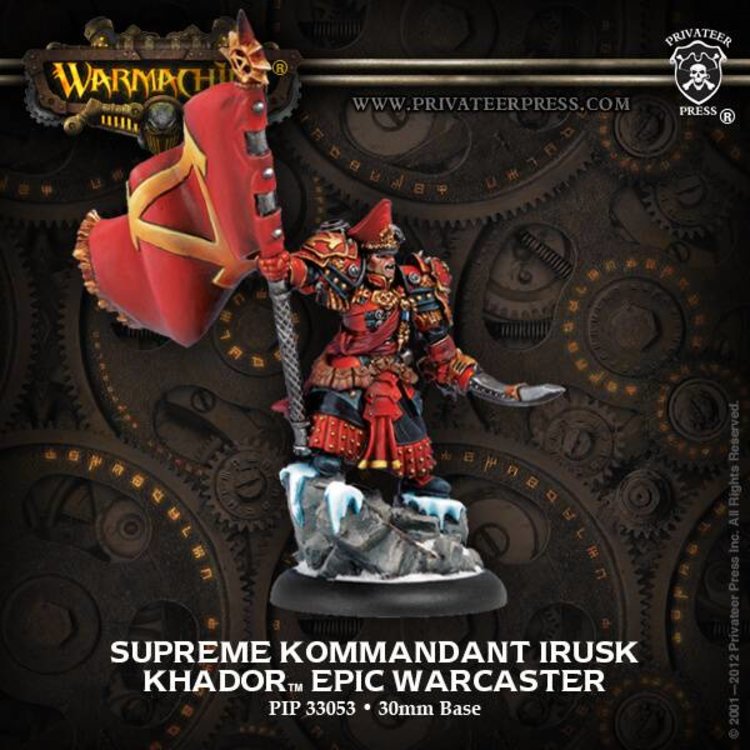 Warmachine Warmachine: Khador Supreme Kommandant Irusk Epic Warcaster
