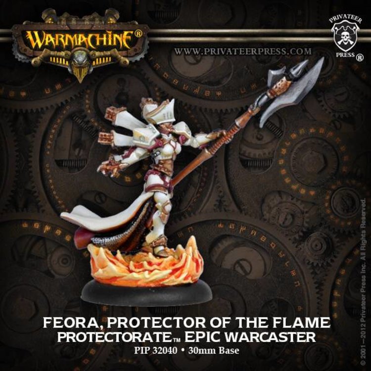 Warmachine Warmachine: The Protectorate of Menoth Feora, Protector of the Flame Epic Warcaster