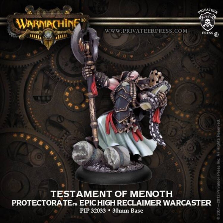 Warmachine Warmachine: The Protectorate of Menoth The Testament of Menoth Epic Warcaster
