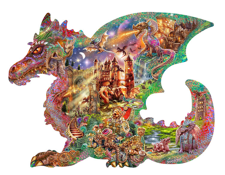 Dragon’s Castle  (1000 piece Jigsaw Puzzle - 35”x26.5”)