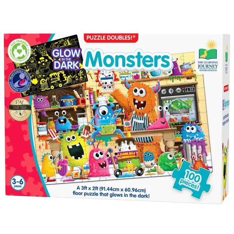 Glow in the Dark Monsters puzzle (100 pc)