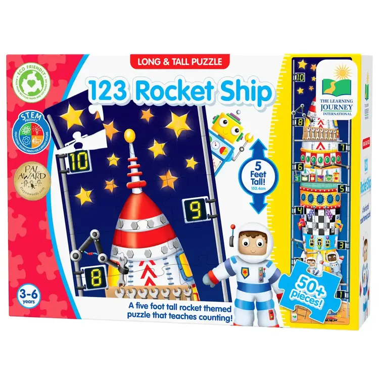 123 Rocket Ship puzzle (50 pc)