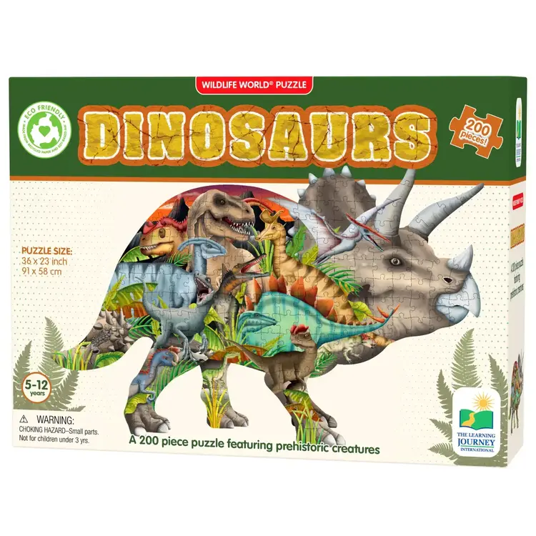 Wildlife World Puzzle Dinosaurs (200 pc)