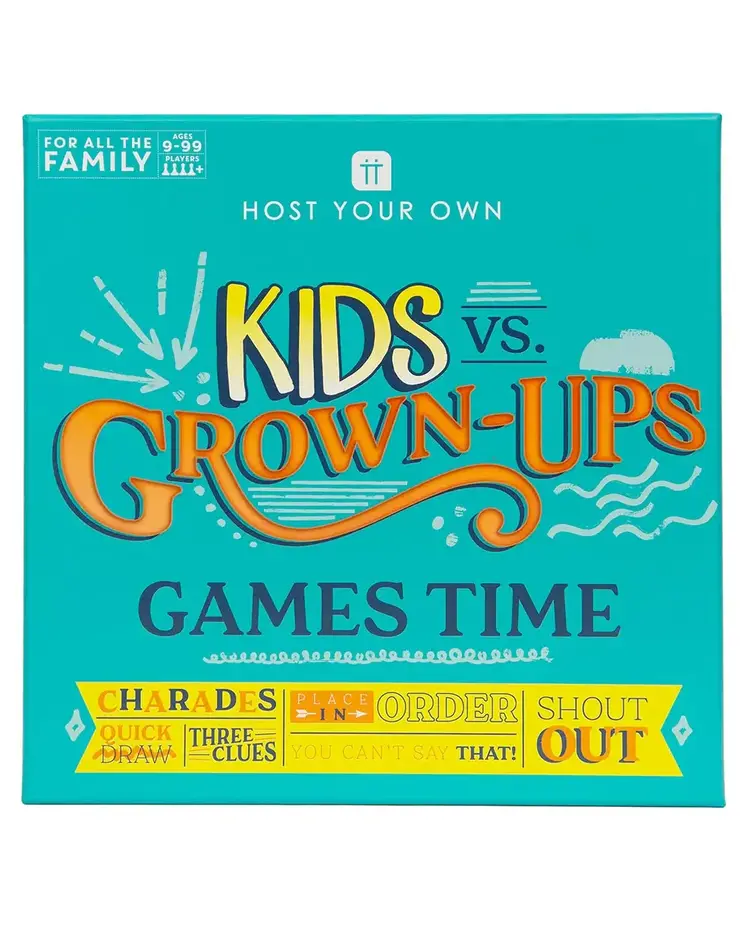 Host your own Kids vs Grown-Ups Game Time