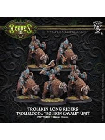 Hordes: Trollblood Trollkin Long Riders (5) (White Metal)