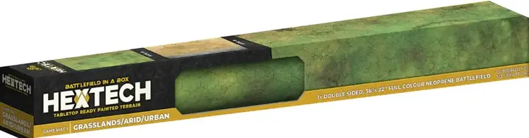 Battlefield in a Box Hextech: Game Mat 1 Grassland/ Arid/Urban