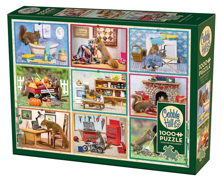 Cobble Hill Squirrels at home puzzle (1000pcs)