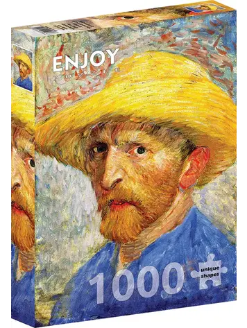 Outset Self-portrait with a Straw Hat, Van Gogh puzzle (1000 pc)