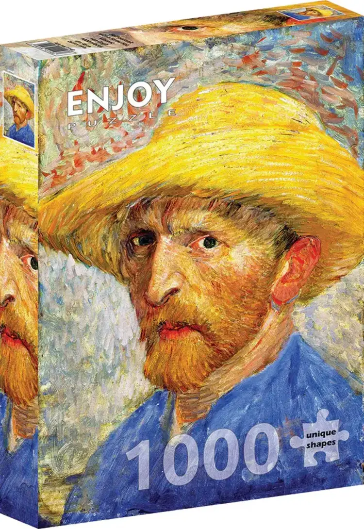 Outset Self-portrait with a Straw Hat, Van Gogh puzzle (1000 pc)
