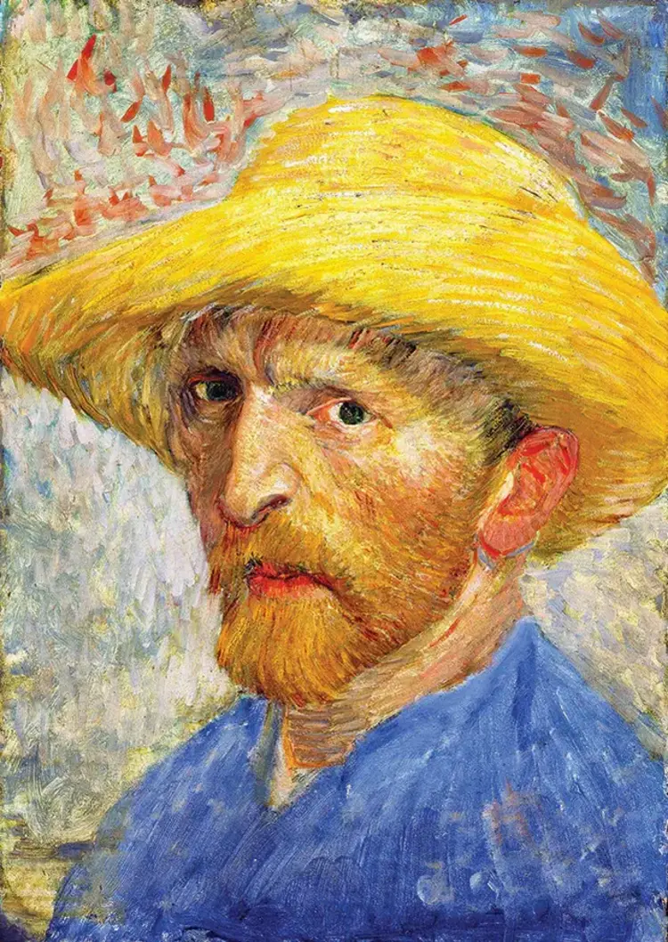 Outset Self-portrait with a Straw Hat, Van Gogh puzzle (1000 pc)