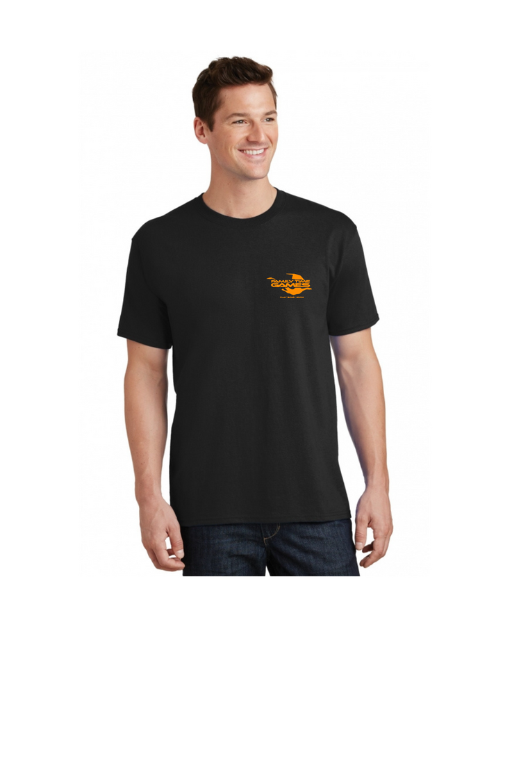 10 Year anniversary Black/Orange shirt