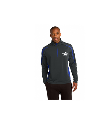 10 Year anniversary Sport Tek Charcoil/Blue Pullover