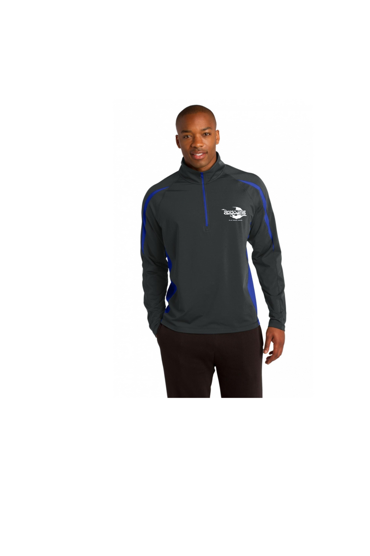 10 Year anniversary Sport Tek Charcoil/Blue Pullover