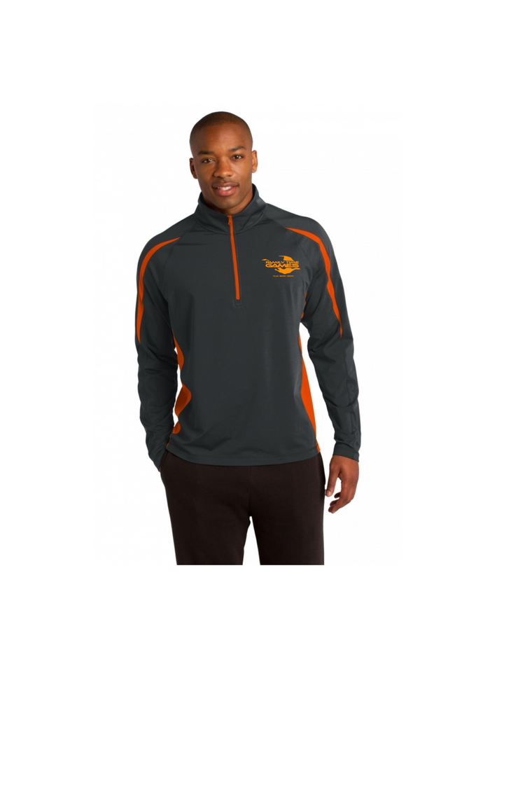 10 Year anniversary Sport Tek Charcoil/Orange Pullover