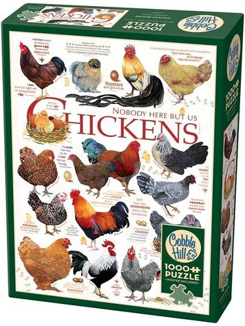 Cobble Hill Chickens Quotes puzzle (1000pcs)