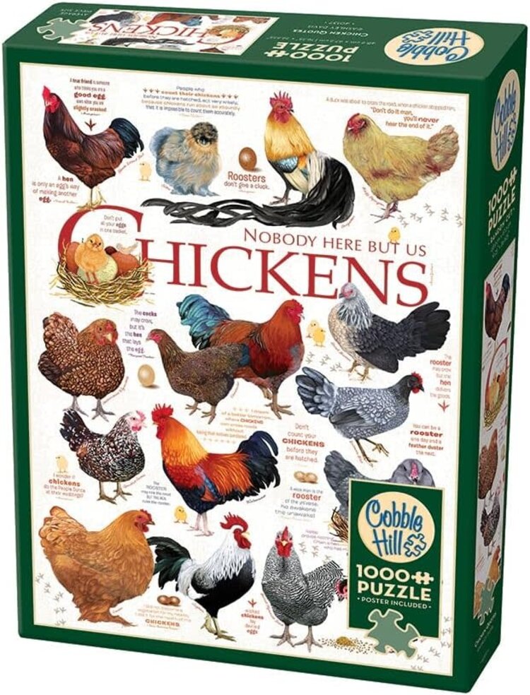Cobble Hill Chickens Quotes puzzle (1000pcs)