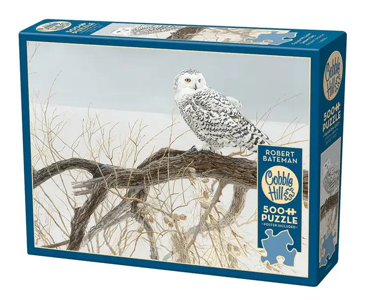 Cobble Hill Fallen Willow Snowy Owl puzzle (500pcs)