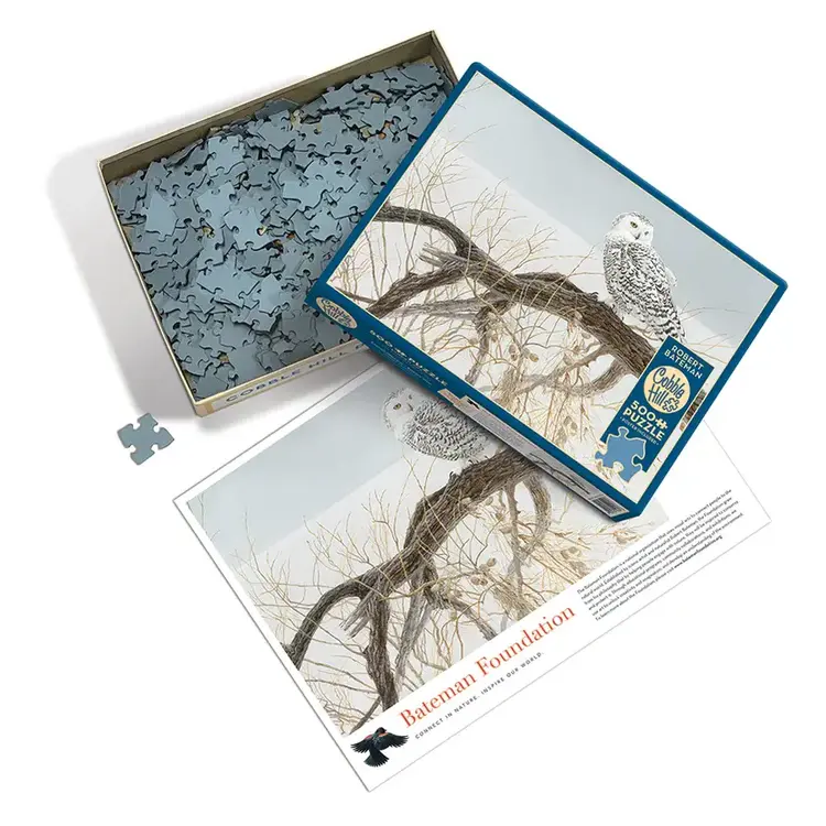 Cobble Hill Fallen Willow Snowy Owl puzzle (500pcs)