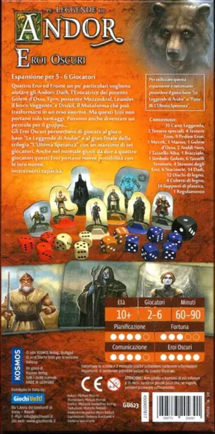 Kosmos Legends of Andor: Dark Heroes (Expansion Pack)