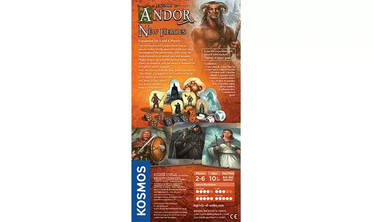 Kosmos Legends of Andor: New Heroes Expansion