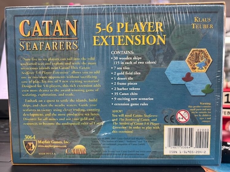 Vintage Catan: Seafarers 5-6 player extension (2007, Mayfair edition)