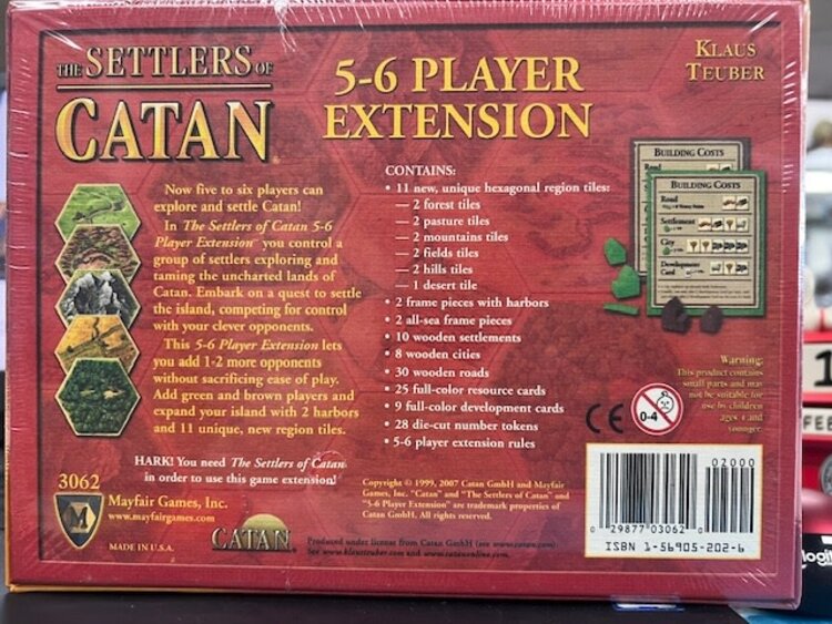 Vintage Settlers of Catan: Seafarers 5-6 Player Extension (2007, Mayfair edition)