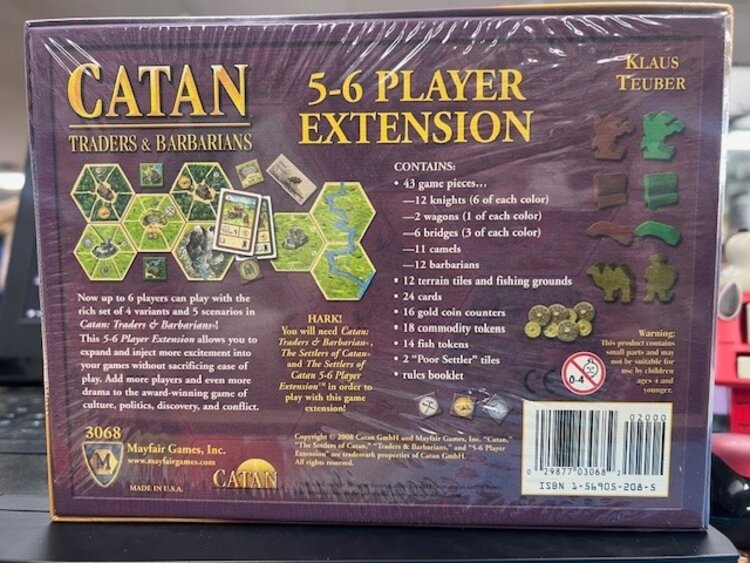 Vintage Catan: Traders & Barbarians 5-6 player Extension (2008, Mayfair Edition)