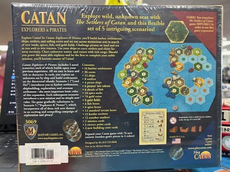 Vintage Catan: Explorers & Pirates Game Expansion (2013, Mayfair Edition)