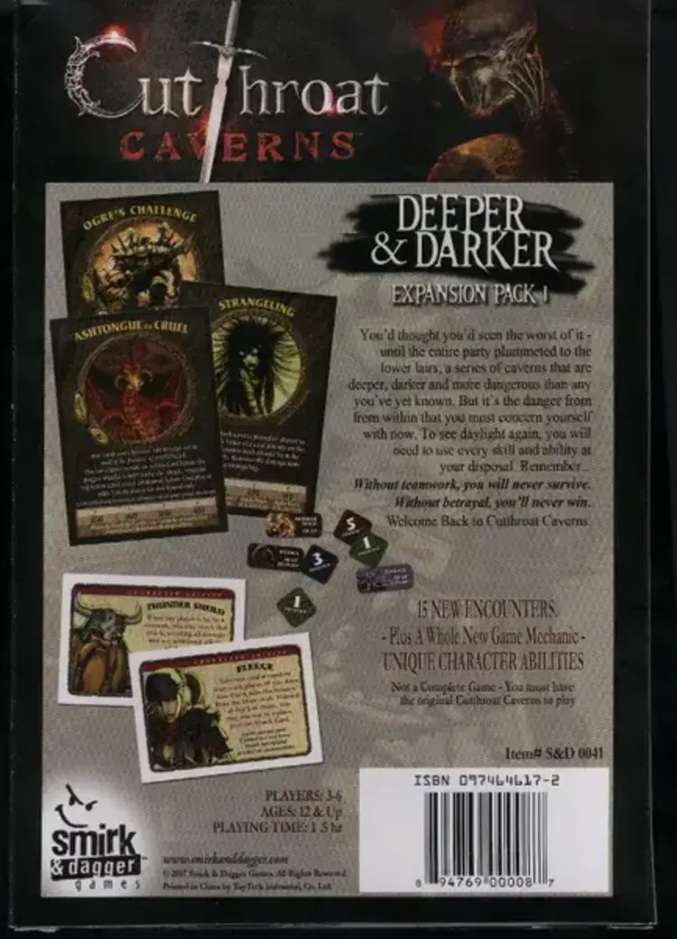 Vintage Cutthroat Caverns: Deeper & Darker Expansion Pack 1 (2007)