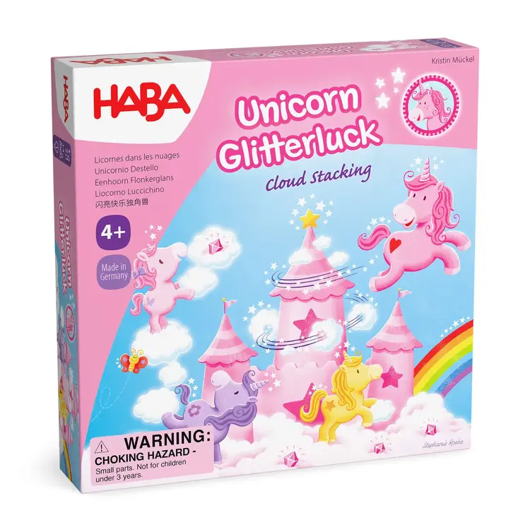 Haba Unicorn Glitterluck: Cloud Stacking