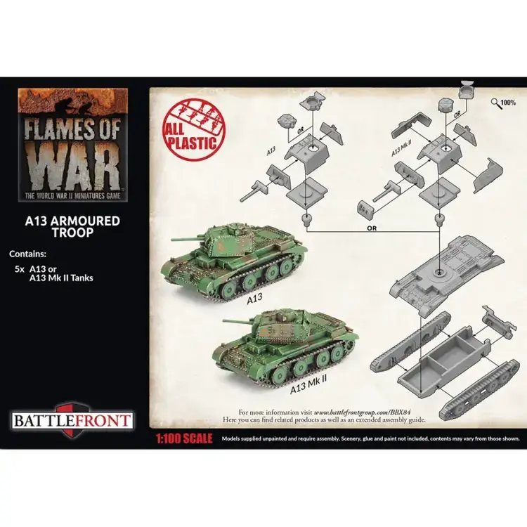 Flames of War FOW: A13 Armoured Troop (Early War)