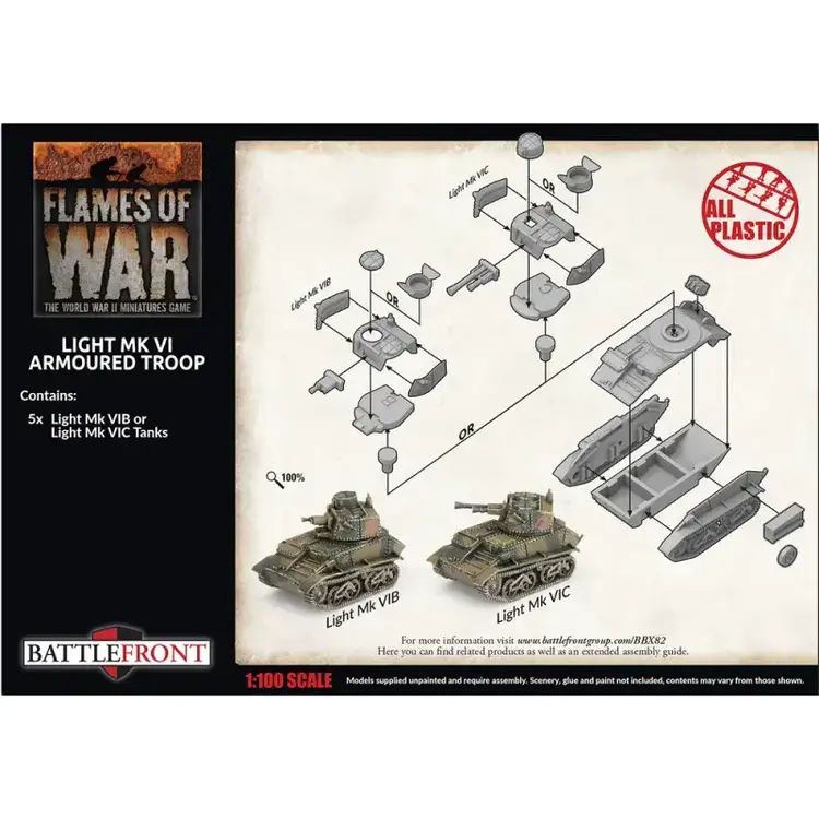 Flames of War FOW: Light MK VI Armoured Troop British (Early War)