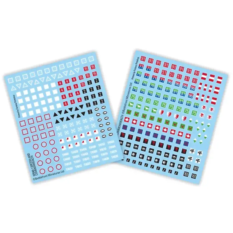 Flames of War FOW: Decal Set British (Early War)