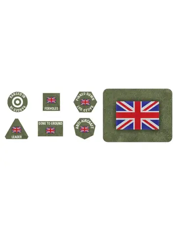 Flames of War FOW: Token & Objective Set British (Early War)
