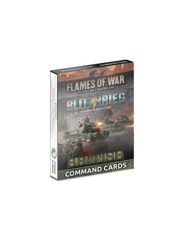 Flames of War FOW: British Blitzkrieg Command Cards