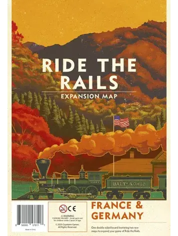 Capstone games Ride the Rails: France & Germany Double Sided Board