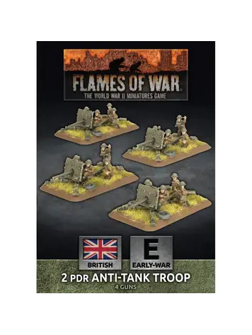 Flames of War FOW:  2 PDR Anti-Tank Troop British (Early War)