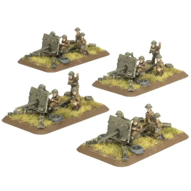 Flames of War FOW:  2 PDR Anti-Tank Troop British (Early War)