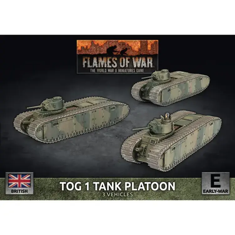 Flames of War FOW: TOG 1 Tank Platoone British (Early War)