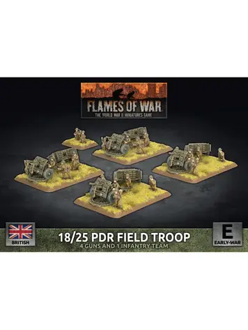 Flames of War FOW: 18/25 PDR Field Troop British (Early War)