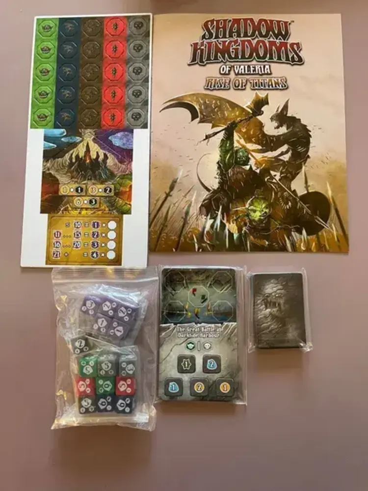 Vintage Shadow Kingdoms of Valeria: Rise of Titans (Pre-owned, NEW, sealed components) (2021)