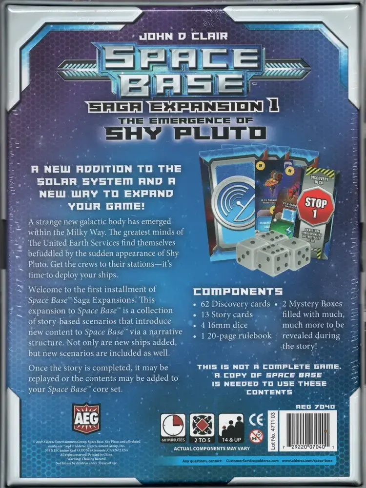 Vintage Space Base: the Emergence of Shy Pluto Saga Expansion I (Pre-owned, NEW, Sealed components) (2019)