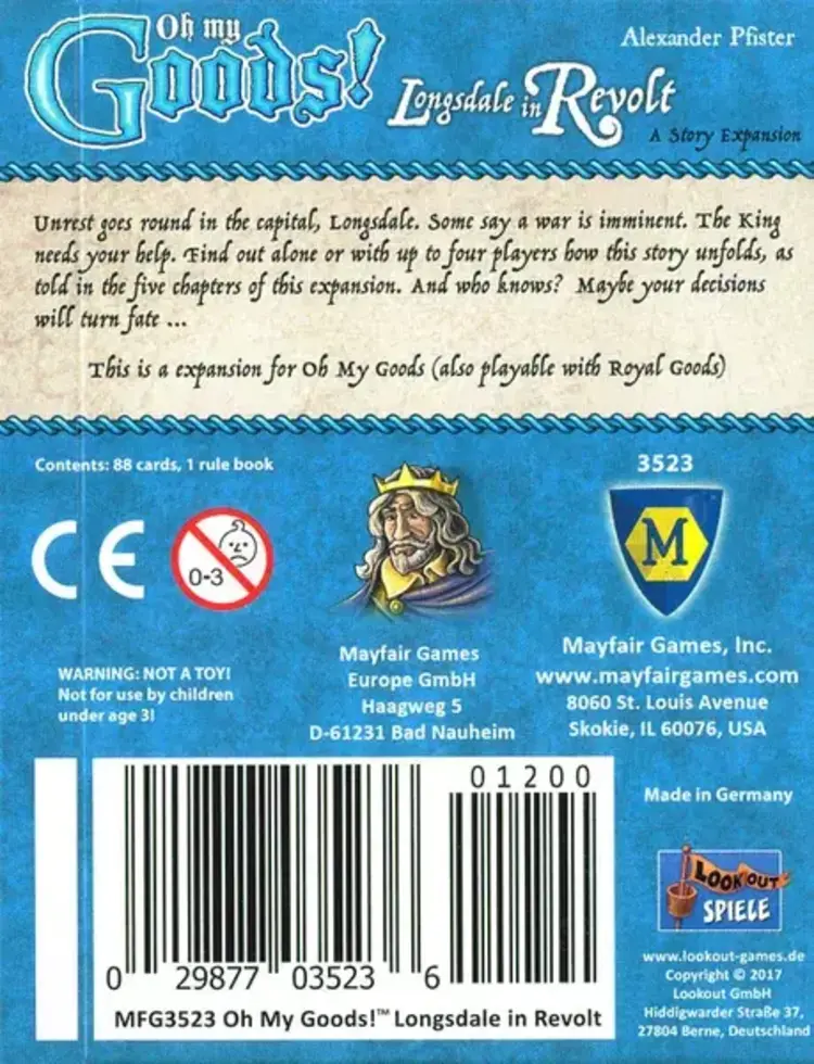 Mayfair Oh my Goods! Longdale in Revolt: Story Expansion