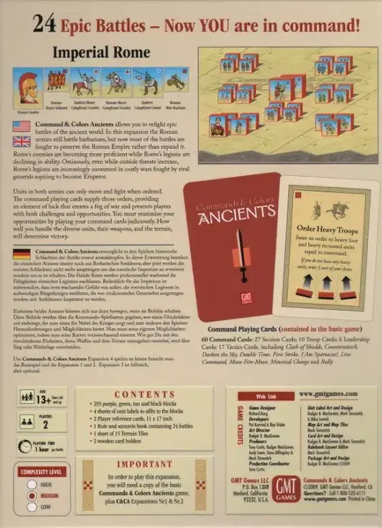 Vintage Commands & Colors Ancients: Exp. Nr4 (Pre-owned, really good) (2009)